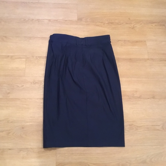 NWT Kate Kasin Navy Bodycon Pencil Skirt Size Medium - Picture 4 of 5